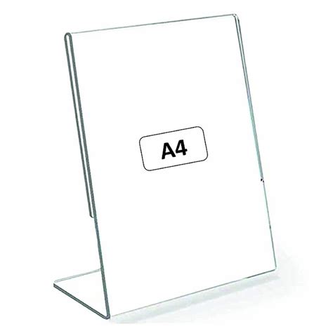 Clear Plastic Acrylic Display Stand A4 Paper Holder, For Office at Rs ...