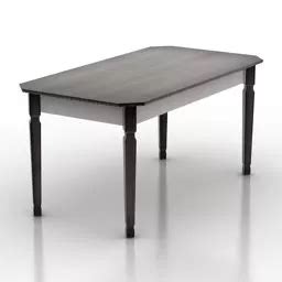 Rectangle Table Design Free 3d Model - .3ds, .Gsm - Open3dModel