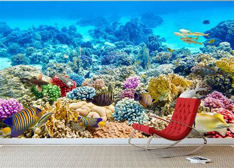 Beautiful underwater Wall Mural Wallpaper | Canvas Art Rocks