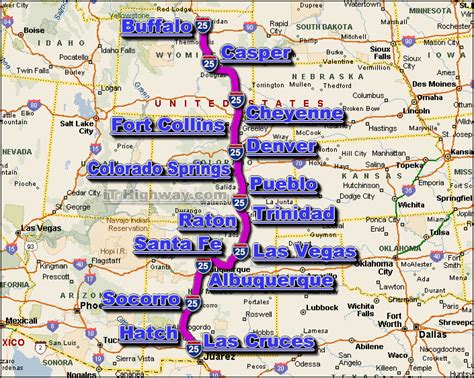 I 25 Colorado Map - Table Rock Lake Map