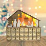 Traditional Wooden Reusable Christmas Nativity Advent Calendar – Vogue ...