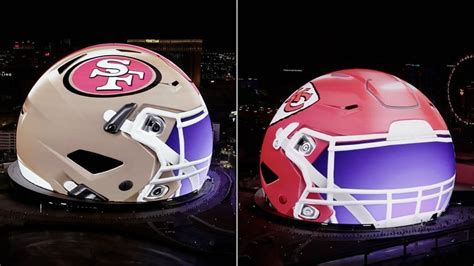 IN PHOTOS: Las Vegas Sphere flaunts Super Bowl 2024 helmets feat ...