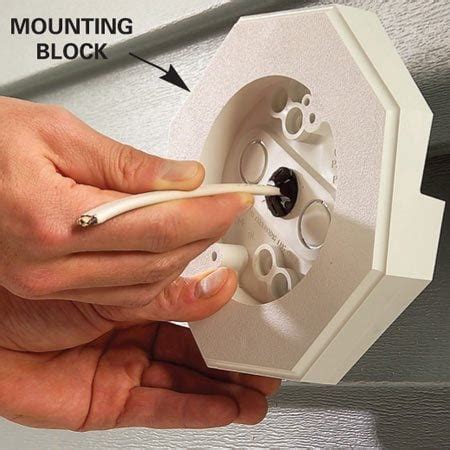 Vinyl Siding Lights: How to Mount Lights Using a Vinyl Mounting Block ...