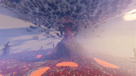 Volcanic Eruption Minecraft Map