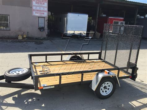 6x10 Single Axle Open Motorcycle Trailer - Trailer Factory