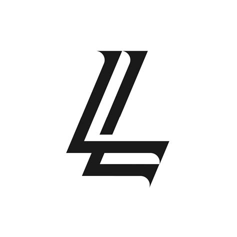 Flat/minimalist Logo Fonts, ? Logo, Letter L, Monogram Logo, Minimalist, Flat, Bass, Minimalism ...