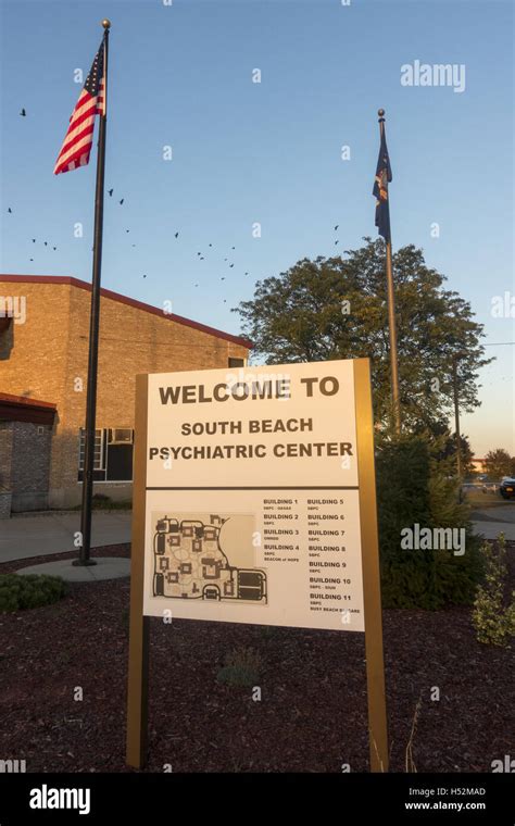 Entrance sign at the South Beach Psychiatric Center State Hospital Campus in Staten Island, New ...