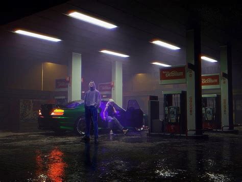 ArtStation - Gas station