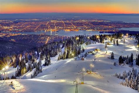 Grouse Mountain ski area, Vancouver, BC, Canada | Vancouver, North vancouver, Mountains