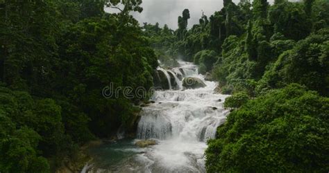 Waterfall in the Tropical Mountain. Aliwagwag Falls. Philippines. Stock Footage - Video of ...