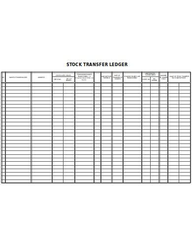 5+ Stock Ledger Templates in PDF | XLS | Free & Premium Templates