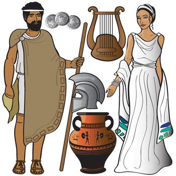 Ancient Greece Clip Art Set by The Painted Crow | TpT