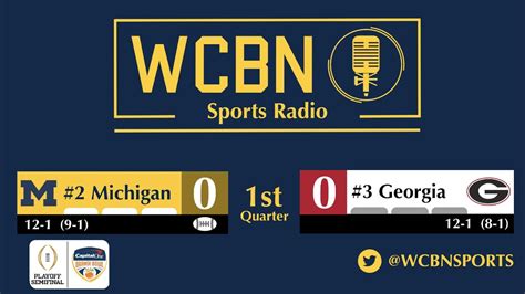 LIVE: #2 Michigan Football vs #3 Georgia - Win Big Sports