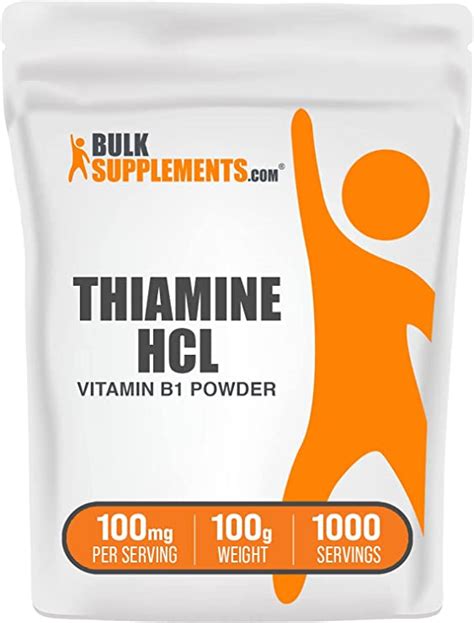 Amazon.com: BulkSupplements.com Thiamine HCl Powder - Thiamine ...