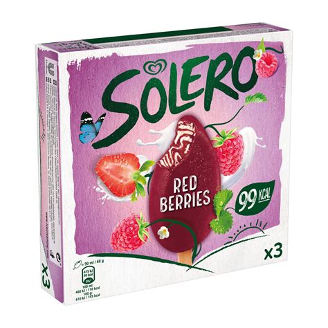 Solero Red Berries Ice Cream Lolly 3 x 90ml | Zoom