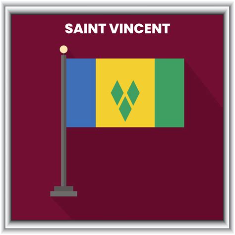 SAINT VINCENT National Flag 25882643 Vector Art at Vecteezy