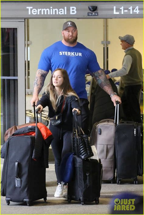 Game of Thrones' The Mountain Towers Over His Wife at LAX: Photo ...