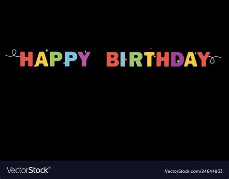 Happy birthday banner background Royalty Free Vector Image