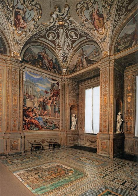 PIETRO DA CORTONA View of the Sala della Stufa 1637-41 Fresco Galleria Palatina (Palazzo Pitti ...