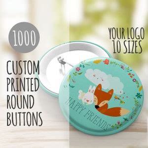 Customized Buttons Custom Buttons 1000 Buttons, Logo Buttons, Pin Back Buttons, Badges ...