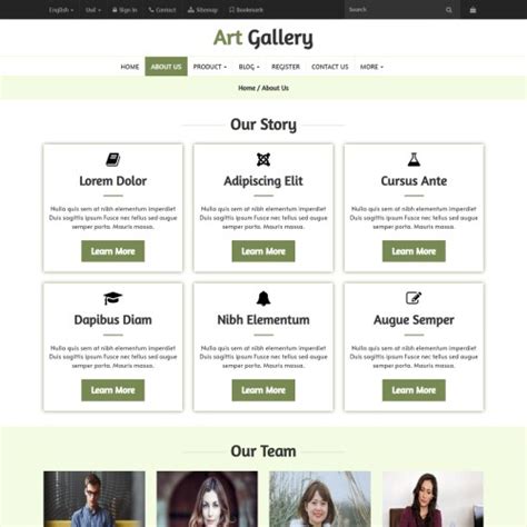 Museum Website Template - TemplateOnWeb