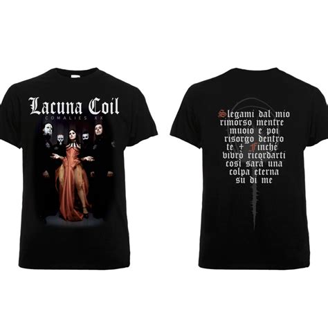 Lacuna Coil, T-Shirt, Comalies Lyrics – Merchland