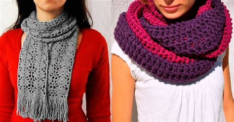 16 bufandas de crochet y dos agujas para mujer ⋆ Manualidades Y DIYManualidades Y DIY