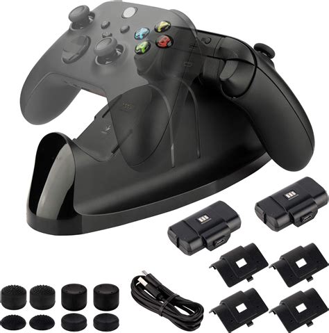 Amazon.com: Charger Kit for Xbox Series X/S, for Xbox One/S/X/Elite Controller, Dual Charging ...