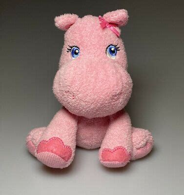 Garanimals Pink Hippo Hippopotamus Plush Stuffed Animal Soft Toy 6" Blue Eyes | eBay | Soft toy ...