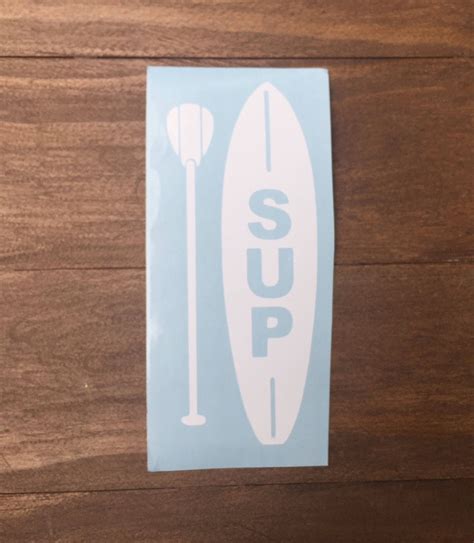 Stand up Paddle Board Cup Decal Sticker SUP Decal Sticker | Etsy | Cup ...