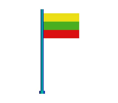 Premium Vector | Lithuanian flag