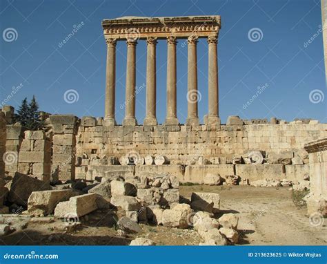 Baalbek Temple Complex, Lebanon Stock Image - Image of world, roman ...