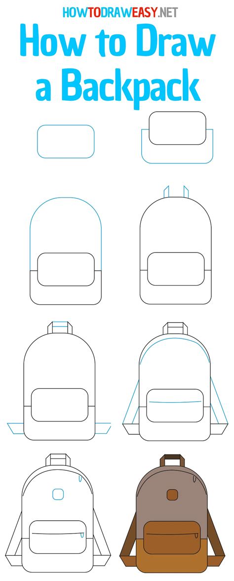 How to Draw a Backpack - How to Draw Easy