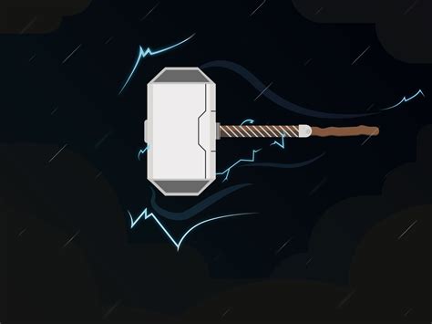 Mjolnir Thor Hammer by Ta. VASCO on Dribbble