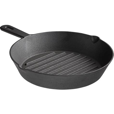 10 1/4" Pre-Seasoned Cast Iron Grill Pan