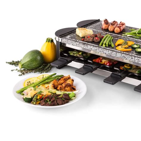 Tenderloin 100 Raclette Grill 1200W 8 Persons 2 x Natural Stone Slabs