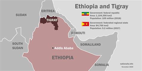 Tigray New Map : African Bloc Urges Ceasefire As Ethiopia Claims ...