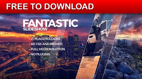 Fantastic Slideshow | After Effects Template | Free Download - YouTube