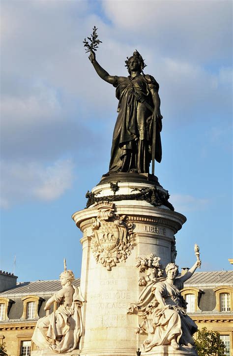 Marianne statue on Place de la Republique Photograph by Dutourdumonde ...