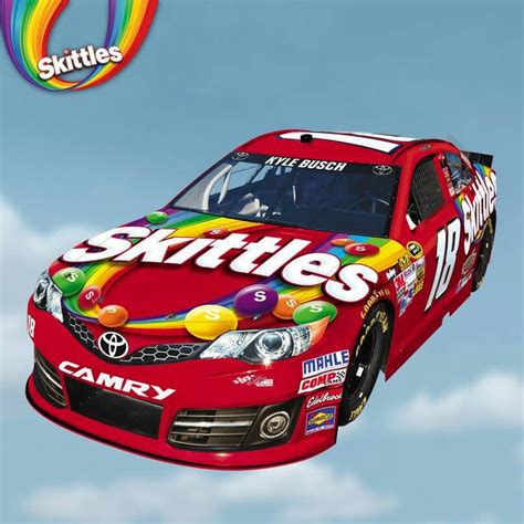 Kyle Busch Skittles Car | Wall Options