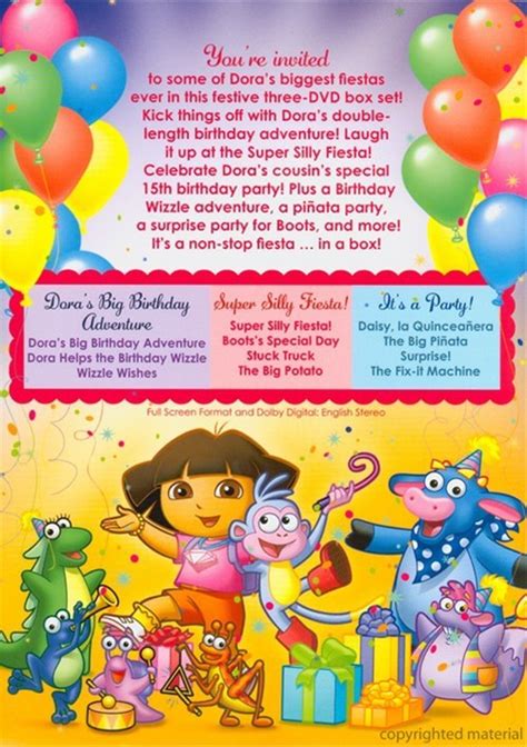 Dora The Explorer: Dora's Big Party Pack (DVD 2011) | DVD Empire