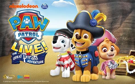 NickALive!: PAW Patrol Live! "The Great Pirate Adventure" to Set Sail ...