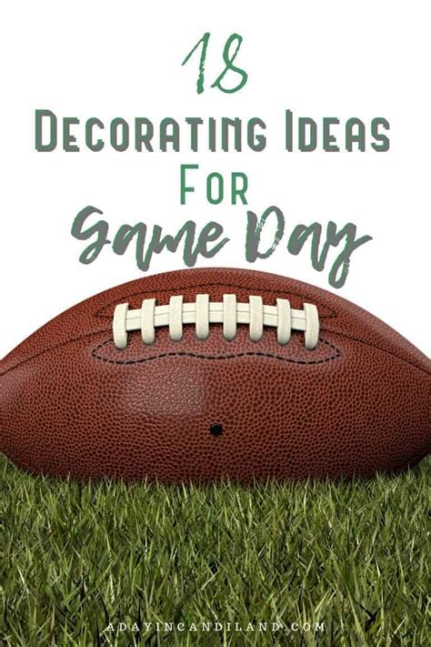 Best Gameday Home Party Decor Ideas - A Day In Candiland