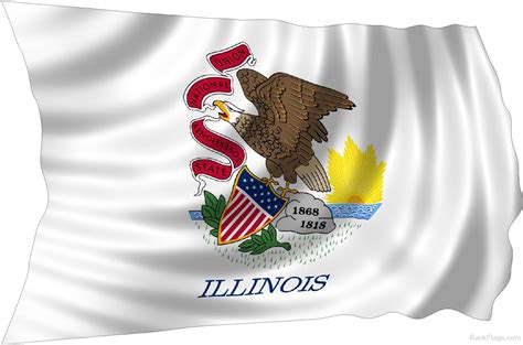 Flag Of Illinois - RankFlags.com – Collection of Flags