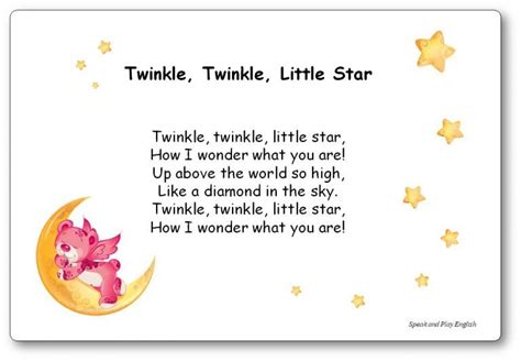 Twinkle, Twinkle, Little Star Abc Songs, Alphabet Songs, Kids Songs, Nursery Rhymes Lyrics ...