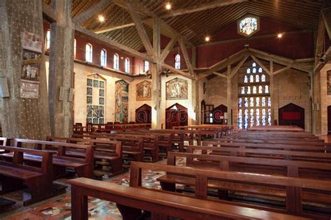 Interior of the Basilica of the Annunciation, Nazareth, Israel, Editorial Stock Image - Image of ...