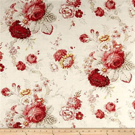 Waverly Norfolk Fabric, Rose | Fabric decor, Home decor fabric, Waverly