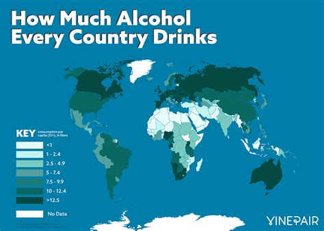 MAP: What Country Drinks the Most Alcohol? | Alcohol, Map, Drinks