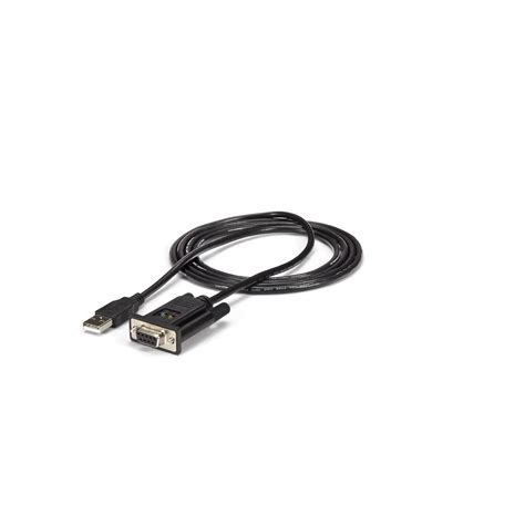 StarTech.com USB to Serial RS232 Adapter - DB9 Serial DCE Adapter Cable with FTDI - Null Modem ...