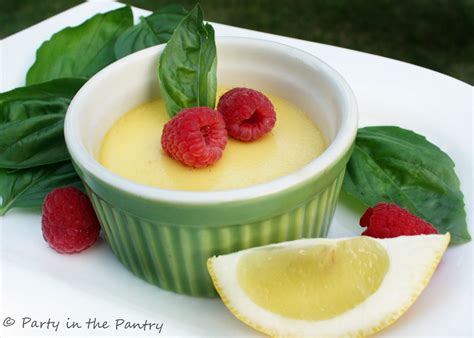 Party in the Pantry!: Lemon Basil Creme Brulee'